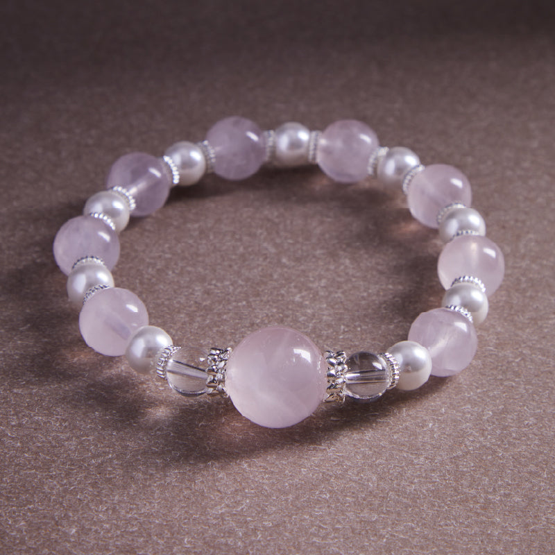 OGクリスタル 水晶 光の調和ブレスレット - 癒し・平和、男女兼用