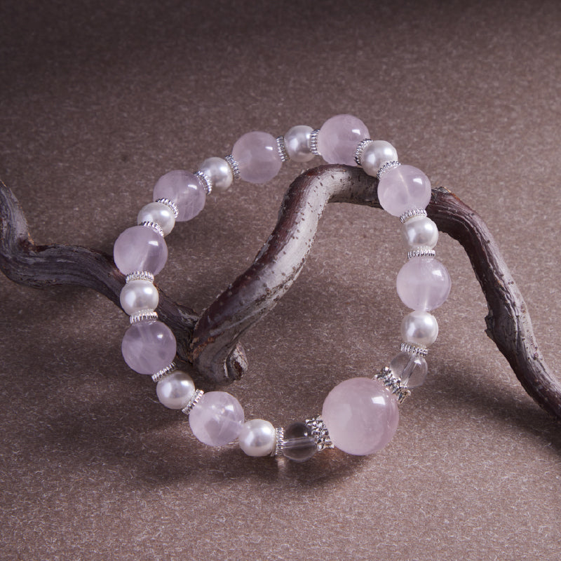 OGクリスタル 水晶 光の調和ブレスレット - 癒し・平和、男女兼用