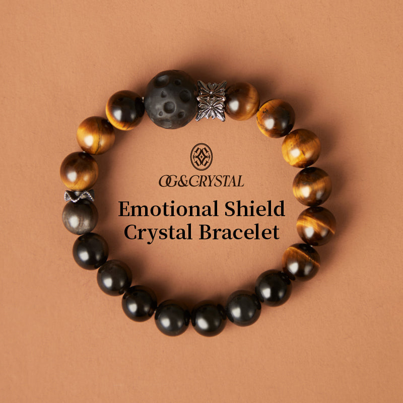 OGクリスタル 木変石 守護の光ブレスレット - 日常の安心感をサポート、男性・女性に最適