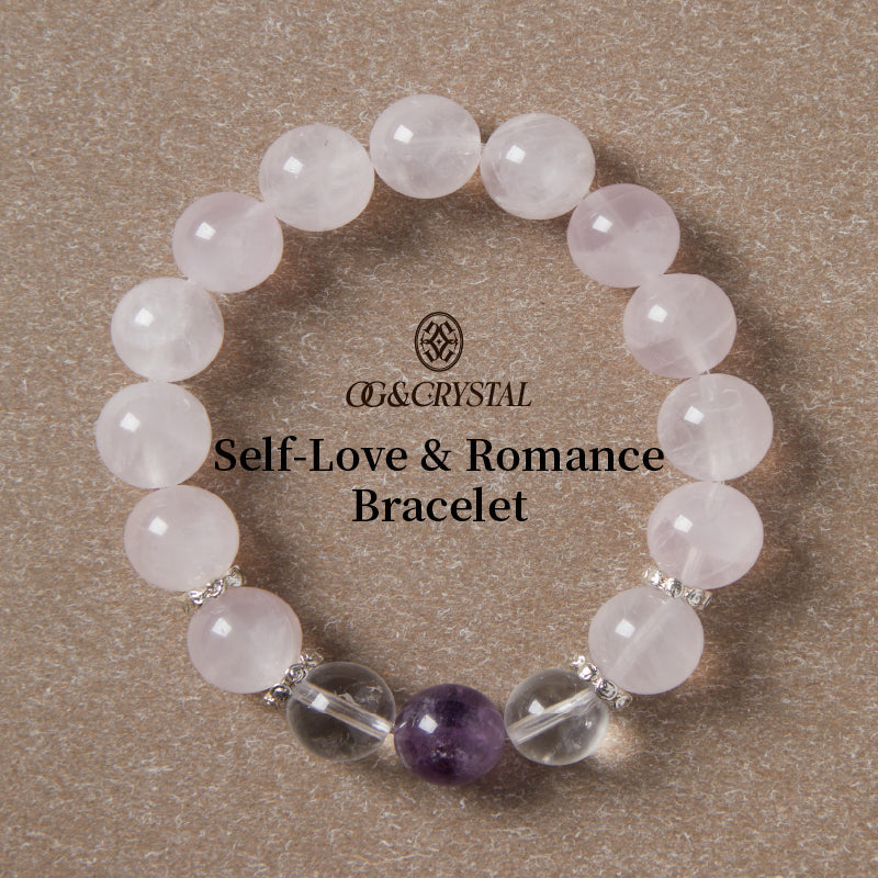 OGクリスタル 水晶 調和の光ブレスレット - 癒し・平和、男女兼用