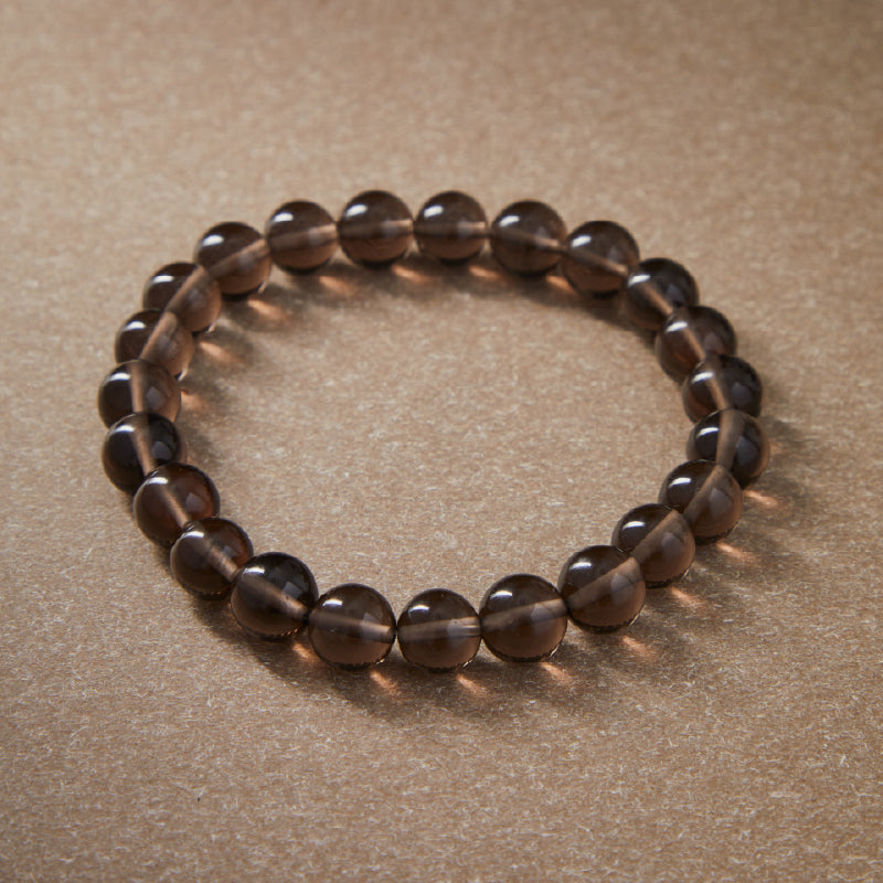 OGクリスタル 黑曜岩 黄金の力ブレスレット - 金運・仕事成功、男女兼用