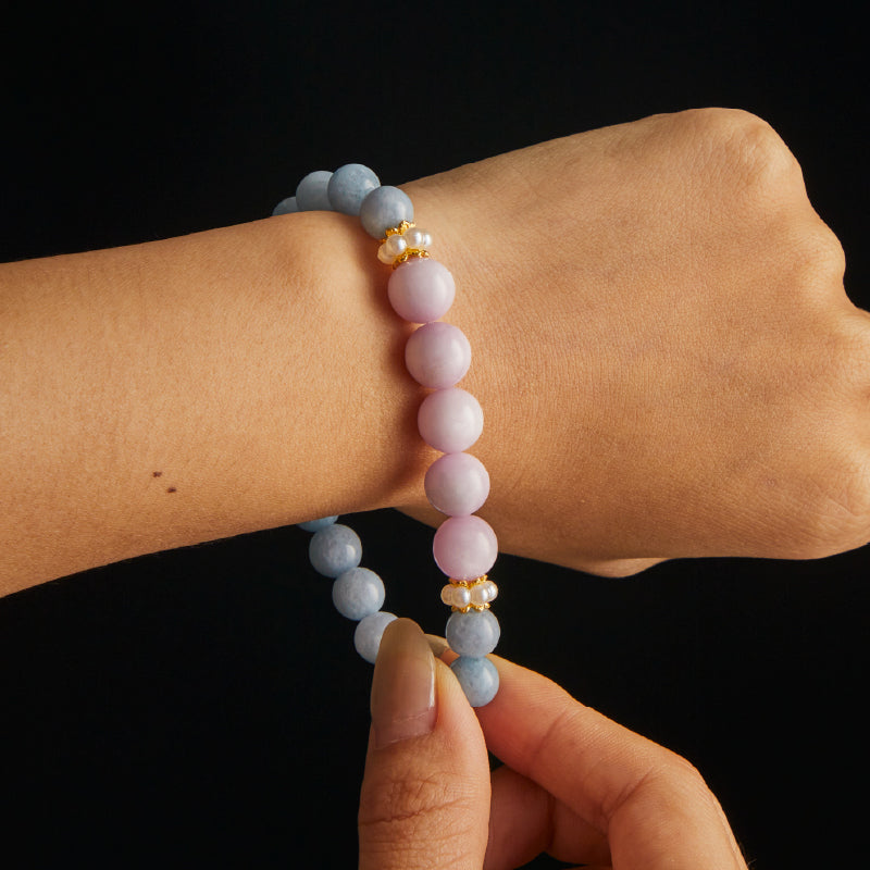 OGクリスタル 锂辉石 癒しの天使ブレスレット - 癒し・リラックス、女性に最適