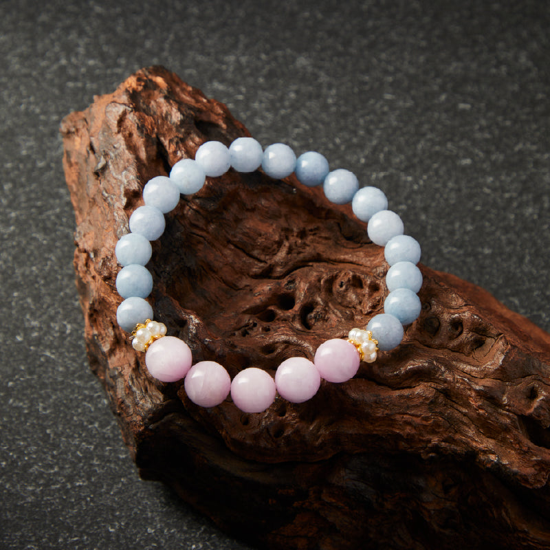 OGクリスタル 锂辉石 癒しの天使ブレスレット - 癒し・リラックス、女性に最適