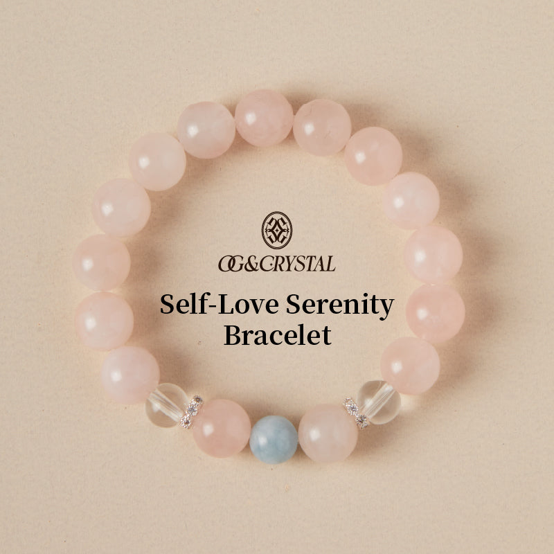 OGクリスタル 水晶 癒しの波動ブレスレット - 心と体をリラックス、安眠サポート