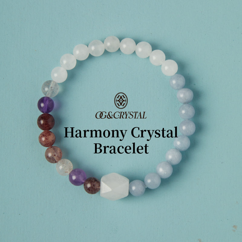 OGクリスタル 水晶 恋愛の煌きブレスレット - 恋愛成就＆縁結び、女性に最適