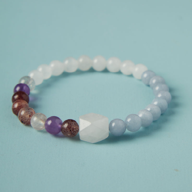 OGクリスタル 水晶 恋愛の煌きブレスレット - 恋愛成就＆縁結び、女性に最適