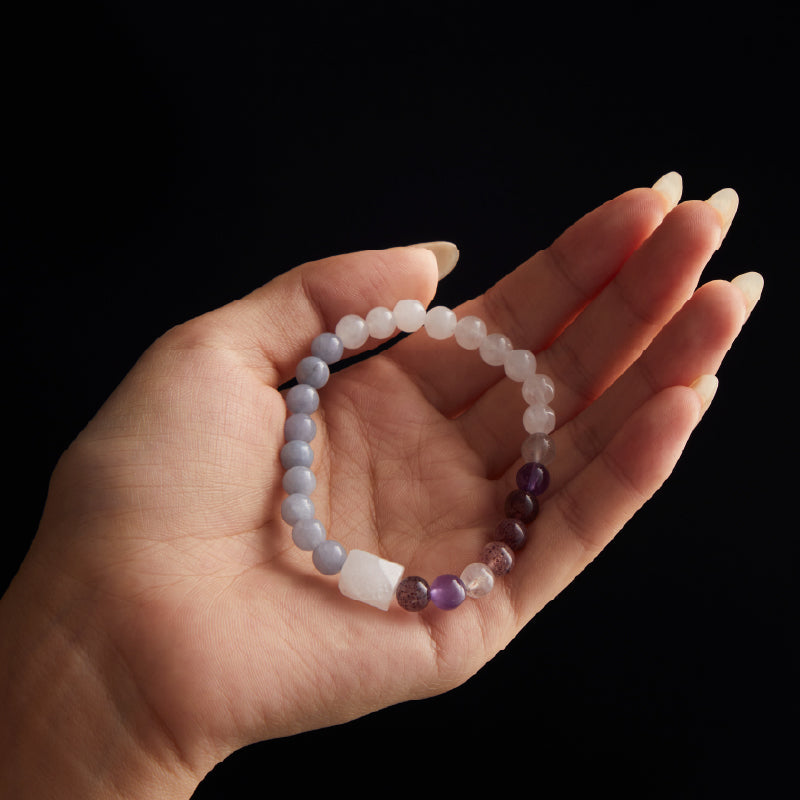 OGクリスタル 水晶 恋愛の煌きブレスレット - 恋愛成就＆縁結び、女性に最適