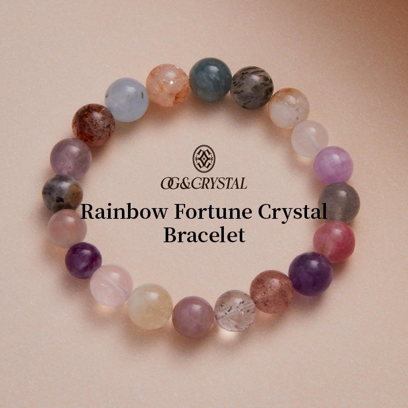 OGクリスタル 多宝水晶 調和の輝きブレスレット - 心を落ち着ける平和感、男女兼用