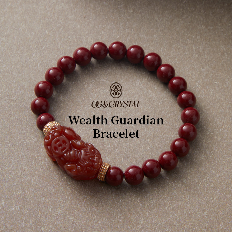 OGクリスタル 玛瑙 黄金の成功ブレスレット - 金運と成功をサポート、職場や日常に最適