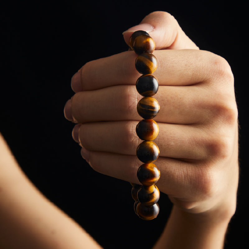 OGクリスタル 木変石 黒曜の守護ブレスレット2 - 邪気払い・守護、男女兼用