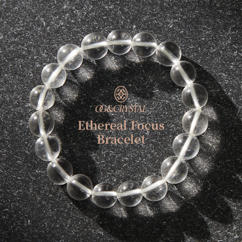 OGクリスタル 水晶 穏やかの輝きブレスレット - 癒し・平和、男女兼用