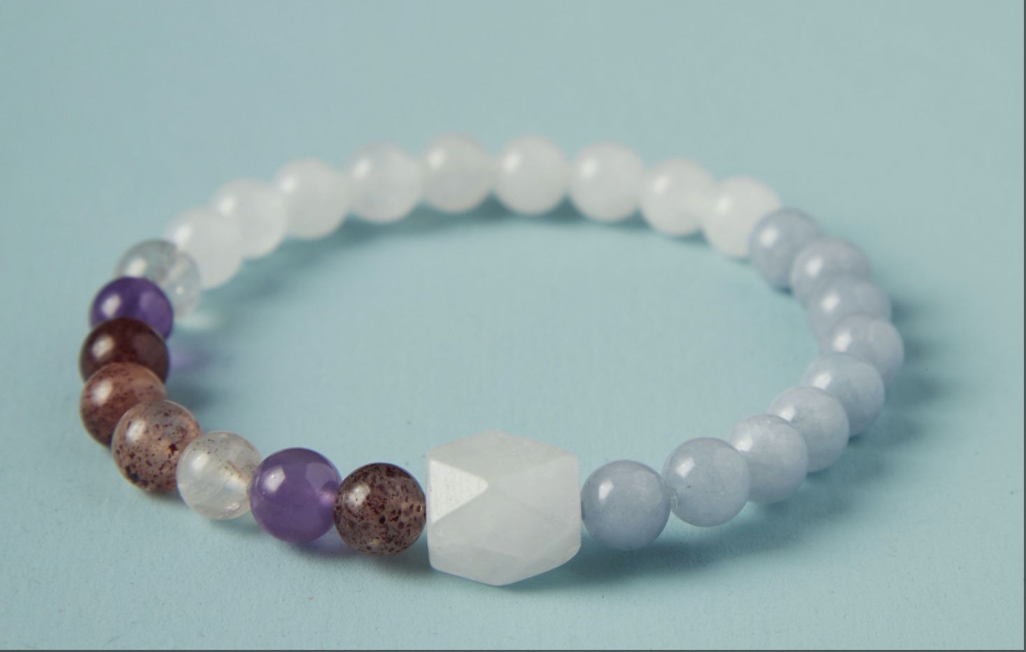 OGクリスタル 水晶 恋愛の煌きブレスレット - 恋愛成就＆縁結び、女性に最適